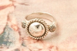 Artie Yellowhorse Sterling Silver Dome Ring